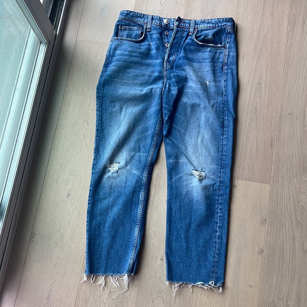 Rag and Bone Maya high rise straight ankle jeans - Picture 3 of 5